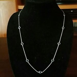 Brilliance Necklace with Swarovski Crystals Blue